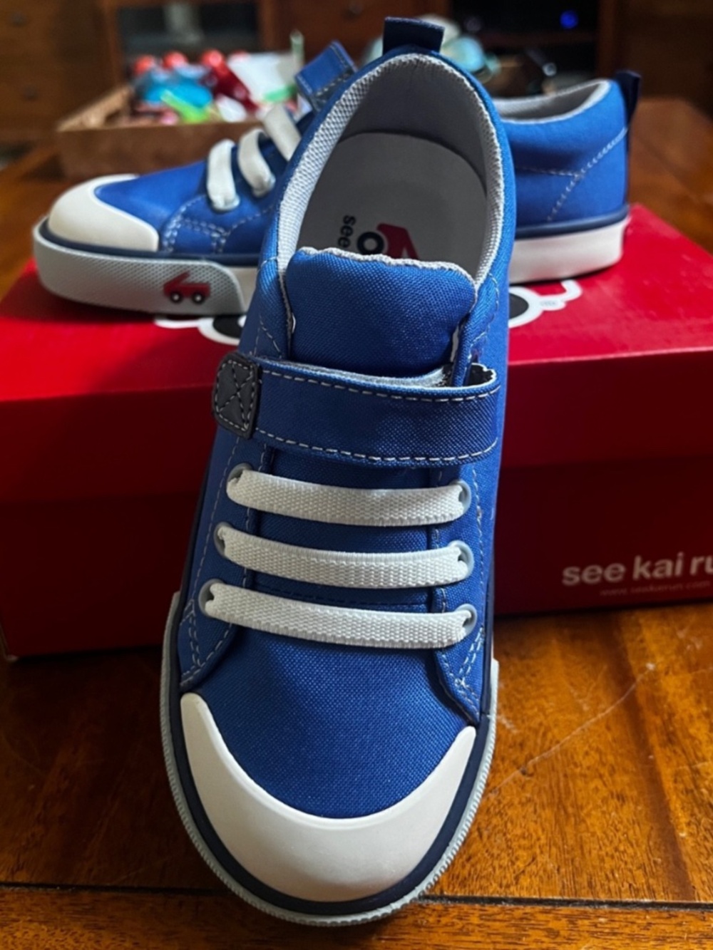 NWB See Kai Run 'Stevie II' Sneakers / Kelly Blue / Size 13